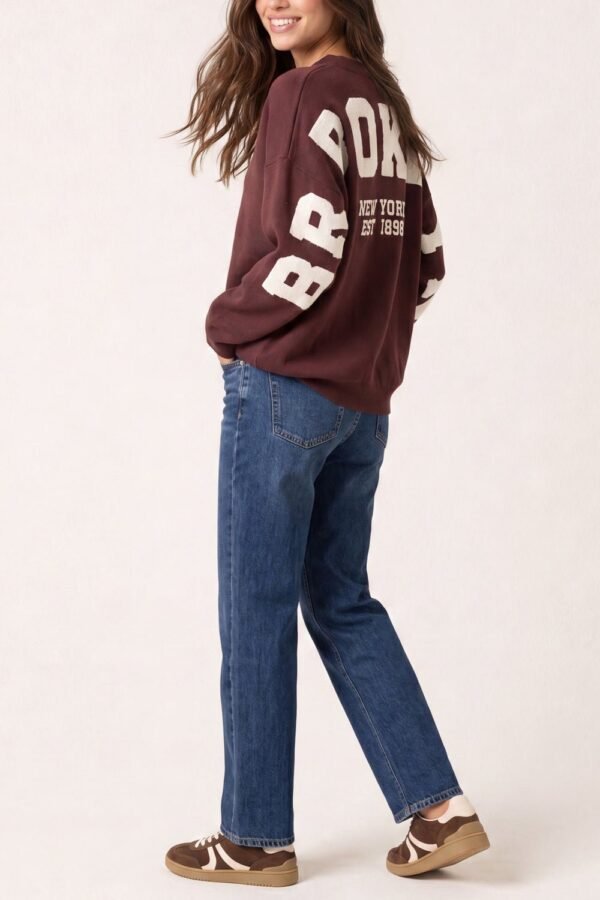 2026/09/1000498399.jpg Brooklyn Back Slogan Knit Jumper
