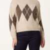 2026/09/1000498414.jpg Argyle Pattern Knit Jumper