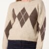 2026/09/1000498416.jpg Argyle Pattern Knit Jumper