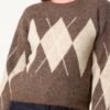 2026/09/1000498419.jpg Argyle Pattern Knit Jumper