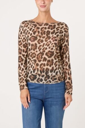 2026/09/1000498420.jpg Long Sleeve Cashmere Blend Leopard Print Top