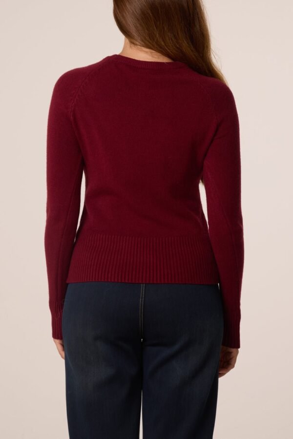 2026/09/1000498423.jpg Round Neck Knit Top With Detailed Sleeve