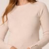 2026/09/1000498428.jpg Round Neck Knit Top With Detailed Sleeve