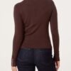 2026/09/1000498429.jpg Round Neck Knit Top With Detailed Sleeve