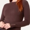 2026/09/1000498430.jpg Round Neck Knit Top With Detailed Sleeve