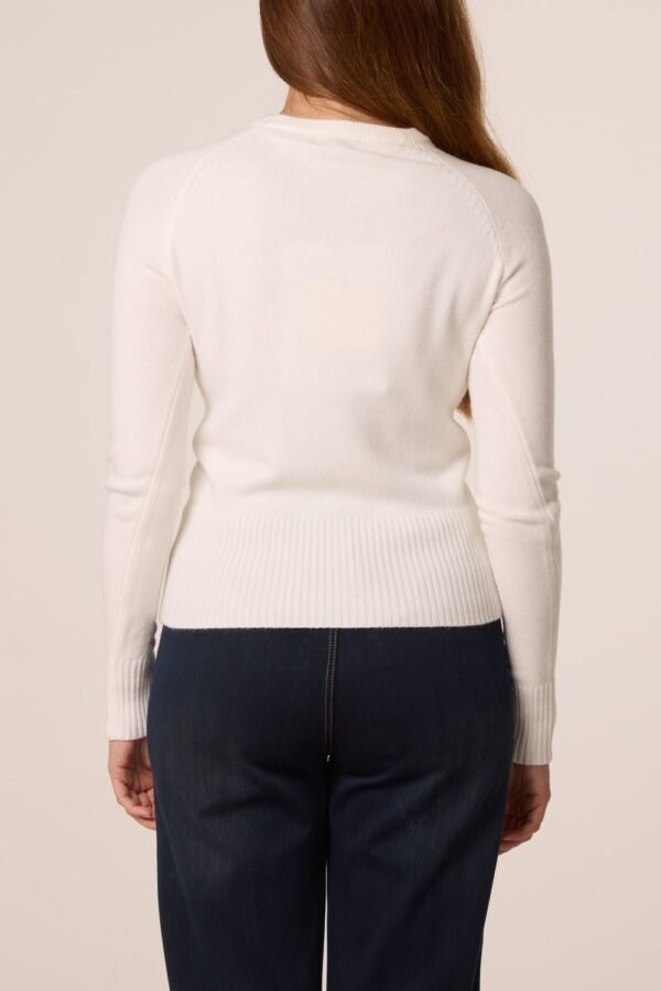 2026/09/1000498432.jpg Round Neck Knit Top With Detailed Sleeve