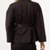 Soft Touch Suedette Belted Cape Jacket