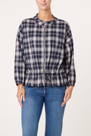 2026/09/1000498476.jpg Checked Zip-Up Jacket,