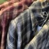 Puff Sleeve Checked Jacket – Berry & Navy
