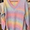 Stella Morgan Rainbow Stripe Wool-Blend Jumper