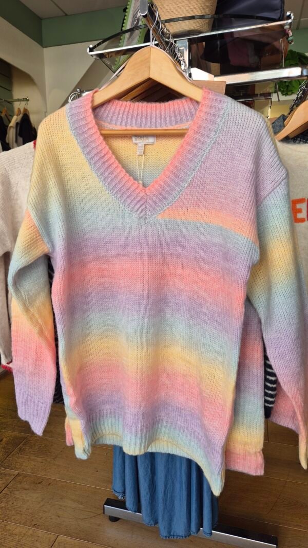 Stella Morgan Rainbow Stripe Wool-Blend Jumper