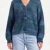2026/10/1000502655.jpg Large Button Teal Ombre Knit Cardigan