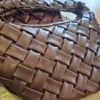 Woven Faux Leather Bag
