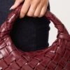 Woven Faux Leather Bag