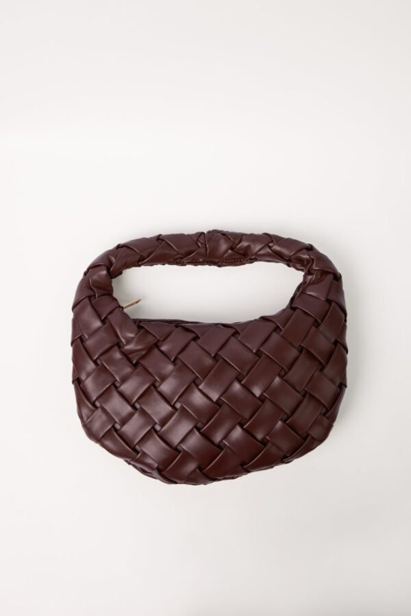 Woven Faux Leather Bag