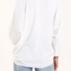 V- Neck Long Sleeve Tie Front Top