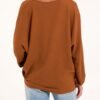 V- Neck Long Sleeve Tie Front Top