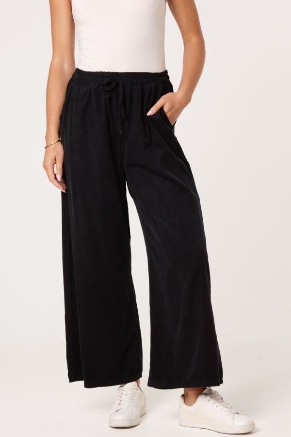 Cotton Cord Wide Leg Trousers
