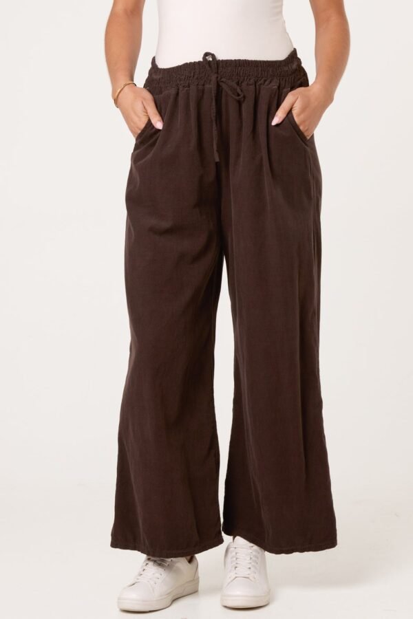 Cotton Cord Wide Leg Trousers