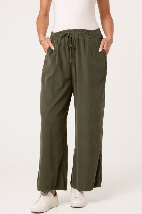 Cotton Cord Wide Leg Trousers