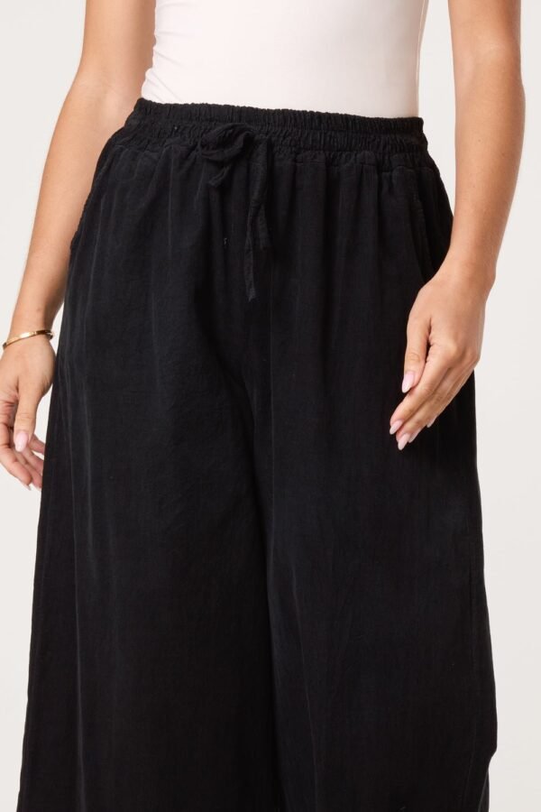 Cotton Cord Wide Leg Trousers