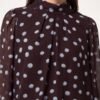 Polka Dot Puffball Blouse