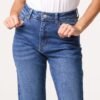 High-Waisted Stretch Jeans – Mid Blue