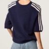 2026/10/1000512305.jpg Star Short Sleeve Stripe Jumper