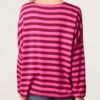 2026/10/1000512317.jpg Striped Oversized Fine Knit Jumper