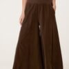 100% Cotton Wide Leg Corduroy Trousers