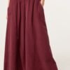 100% Cotton Wide Leg Corduroy Trousers