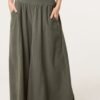 100% Cotton Wide Leg Corduroy Trousers
