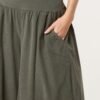 100% Cotton Wide Leg Corduroy Trousers