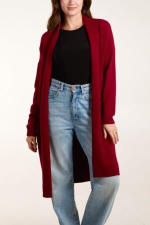 Star Back Long Cardigan