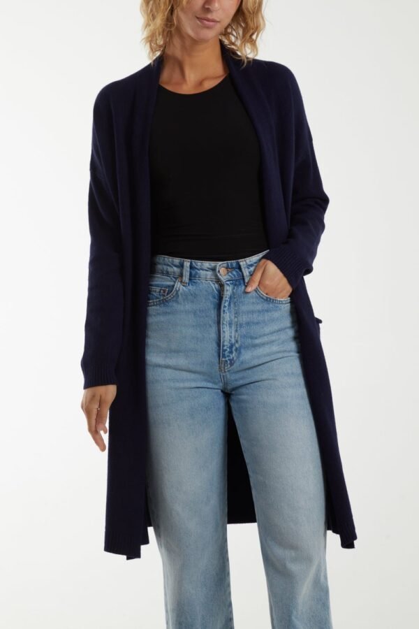 Star Back Long Cardigan