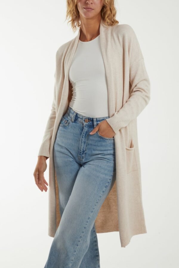 Star Back Long Cardigan