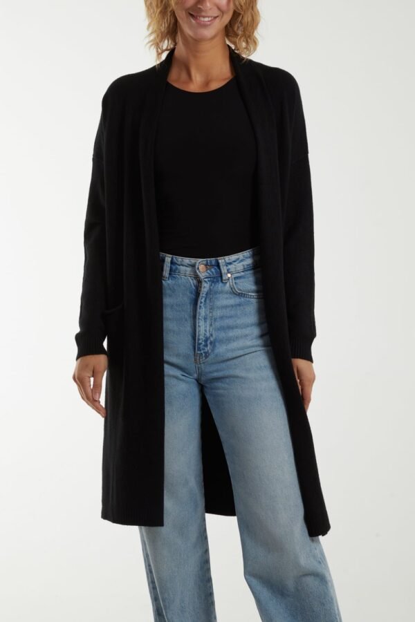 Star Back Long Cardigan