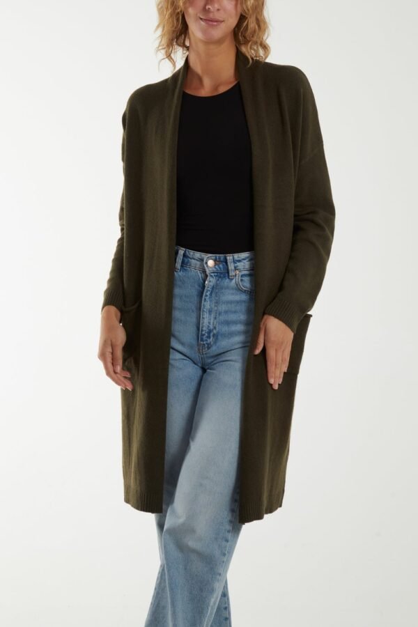 Star Back Long Cardigan