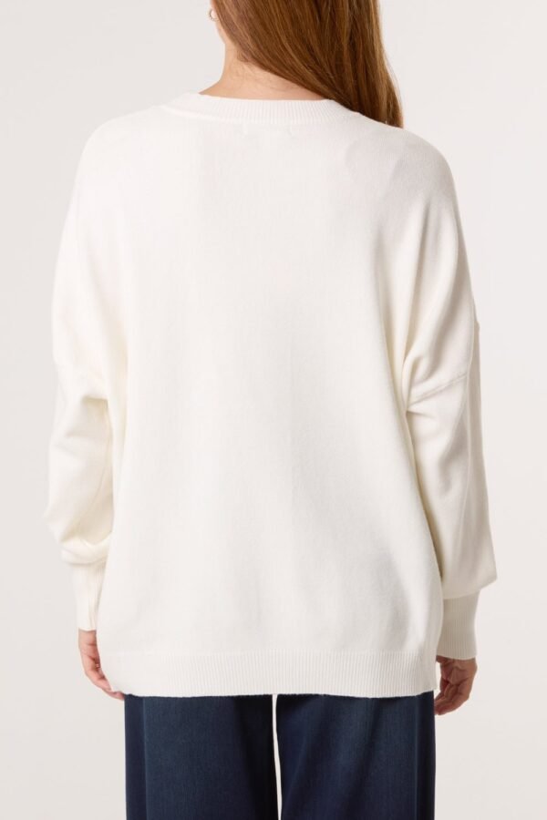 2026/10/1000512377.jpg Ribbed Star Fine Knit Jumper