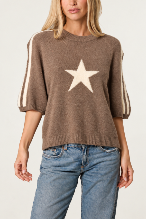 2026/10/1000512827.png Star Short Sleeve Stripe Jumper